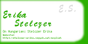 erika stelczer business card